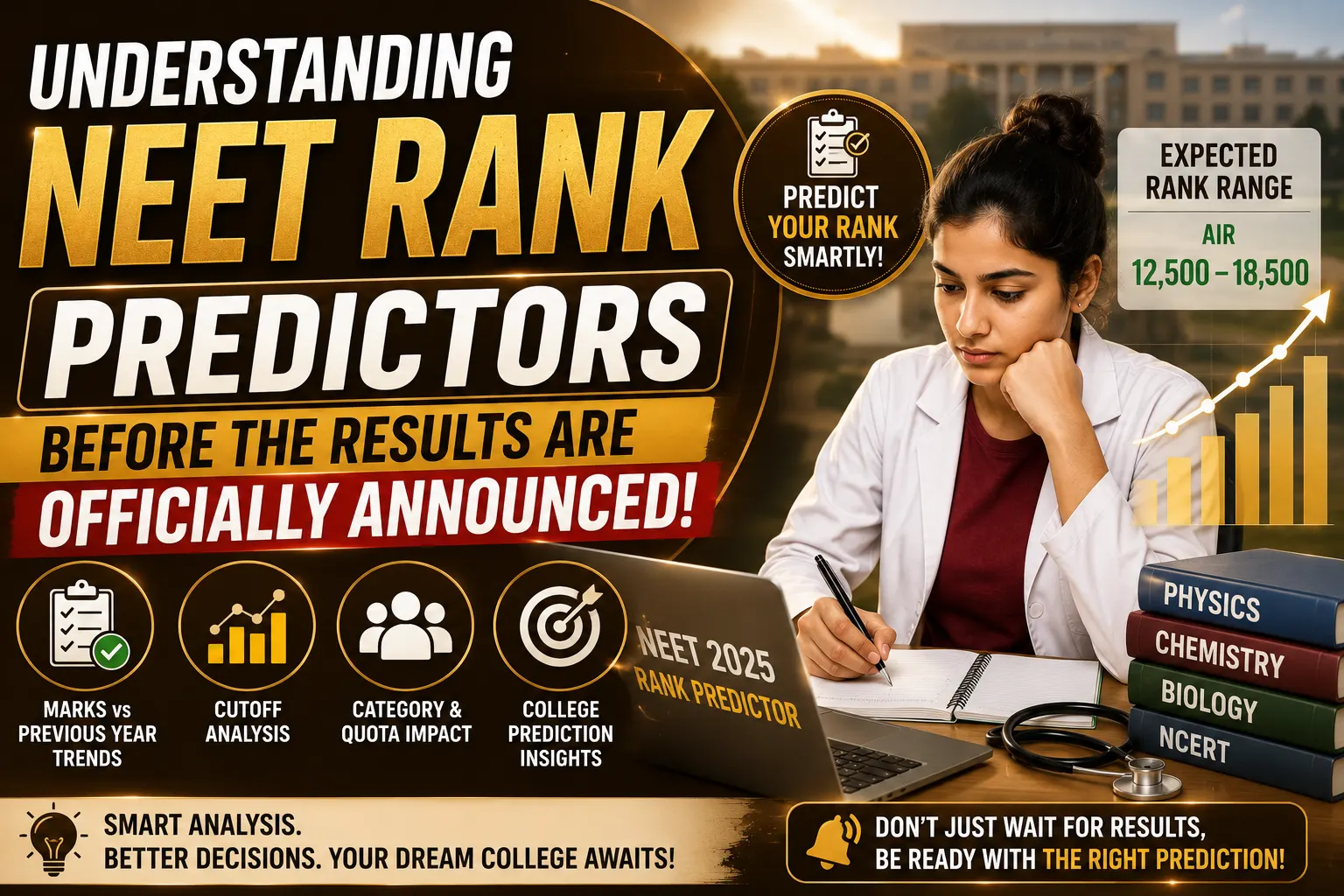 Understanding NEET Rank Predictors before the Results Are Officially Announced